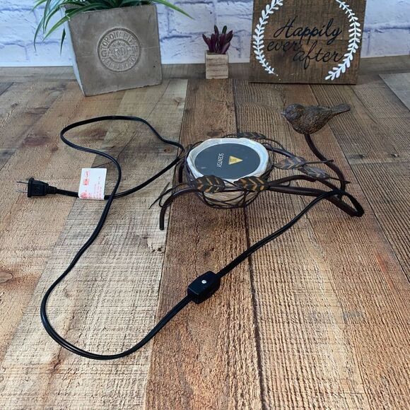 Scentsy Bird Nest Retired Element Wax Warmer Wrought Iron - Picture 6 of 8